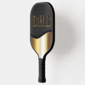 DAD  Typografie Monogram Vaderdag Cadeaus Pickleball Paddle (Links)