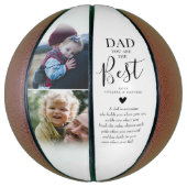 DAD "U bent de beste" fotonaam en prijsopgave Basketbal (Verticaal)