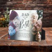 'DAD' u bent de Beste Foto's Naam & Citaat Plaque Fotoplaat