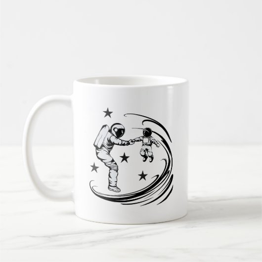 Dad Universe Guide Vaderdag Space Koffiemok (Links)