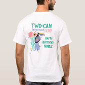 DAD van de TWO-CAN (Toucan) 2e verjaardag T-shirt (Achterkant)