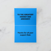 DAD VAN HET HOCKEY KAART (Binnen)