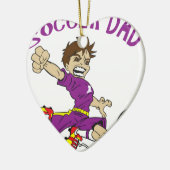 DAD VAN HET VOETBAL KERAMISCH ORNAMENT (Links)