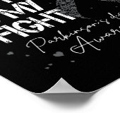 DAD vecht tegen het zilveren lintje van Parkinson Poster (Hoek)