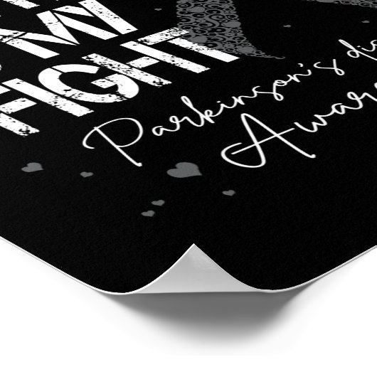 DAD vecht tegen het zilveren lintje van Parkinson Poster (Hoek)