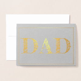 DAD verijdeld Vaderdag wenskaart Folie Kaarten