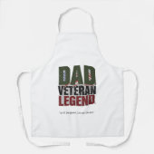 Dad Veteran Legend Apron – BBQ Hero Gift Schort (Voorkant)