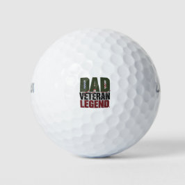Dad Veteran Legend Golf Balls – Cool Gift for Dad Golfballen