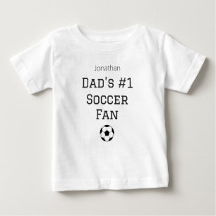 Dad Voetbal Baby Naam Custom Kleding