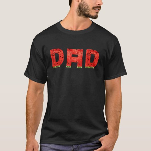 Dad Watermelon Summer Melon Fruit Cool T-shirt (Voorkant)