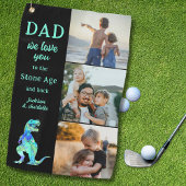 Dad We Love You 3 Photo Collage Funny  Golfhanddoek
