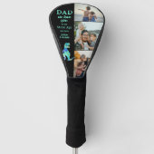 Dad We Love You 3 Photo Collage Funny  Golfheadcover (Voorkant)