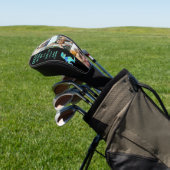 Dad We Love You 3 Photo Collage Funny  Golfheadcover (Insitu)