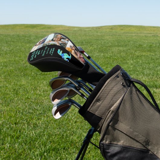 Dad We Love You 3 Photo Collage Funny  Golfheadcover (Insitu)