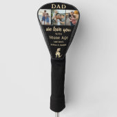 Dad We Love You 3 Photo Collage Golfheadcover (Voorkant)