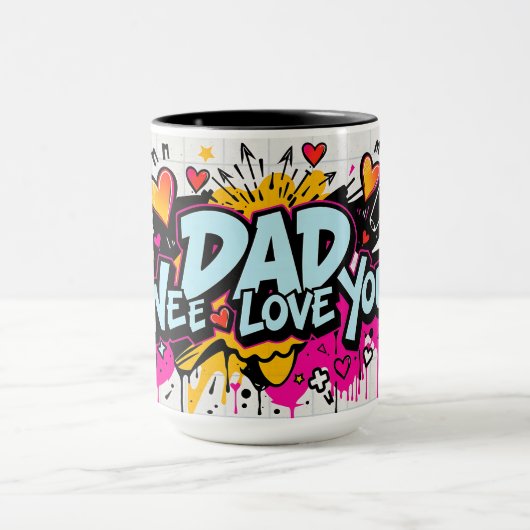 Dad, We Love You — Father’s Day Mok (Midden)