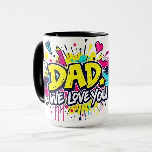 Dad, We Love You — Urban Graffiti Tribute Mok (Voorkant links)