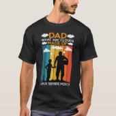 Dad What Are Clouds Made Of Linux Servers Mostly T-shirt (Voorkant)