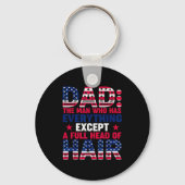 Dad Who Have Everything Except Hair Pjs Christmas Sleutelhanger (Voorkant)
