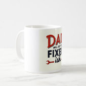 Dad Will Get It Fixed(ish) ☕ Grappige DIY Vaderdag Koffiemok (Voorkant links)