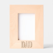 DAD Word Cloud gegraveerd Lijst - Vaderdag Hero (Voorkant)