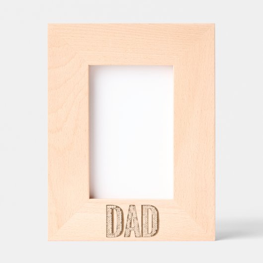 DAD Word Cloud gegraveerd Lijst - Vaderdag Hero (Voorkant)