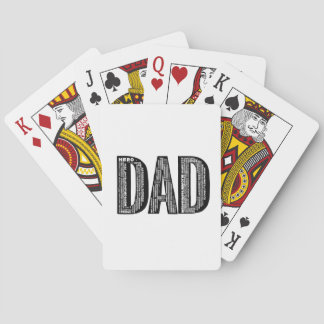 DAD Word Cloud Speelkaarten - Vaderdag Gift