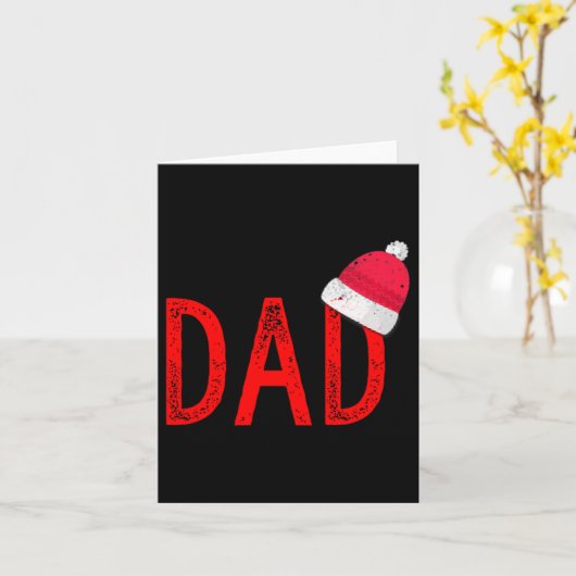 Dad - Xmas Pjs - Christmas Pajamas And Xmas Pj Fam Kaart (Gele Bloem)