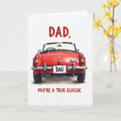 Dad You Are A True Classic Car Card Kaart (Gele Bloem)