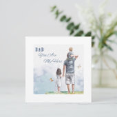 Dad You Are My Hero Feestdagenkaart (Staand voorkant)