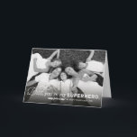 Dad You Are My Superhero Happy Father's Day Photo Kaart<br><div class="desc">Designed by fat*fa*tin. Easy to customize with your own text, photo or image. For custom requests, please contact fat*fa*tin directly. Custom charges apply.
----------------------------------------------------
https://www.zazzle.com/collections/mothers_and_fathers_day_collection-119865899856221553
----------------------------------------------------
www.zazzle.com/fat_fa_tin
www.zazzle.com/color_therapy
www.zazzle.com/fatfatin_blue_knot
www.zazzle.com/fatfatin_red_knot
www.zazzle.com/fatfatin_mini_me
www.zazzle.com/fatfatin_box
www.zazzle.com/fatfatin_design
www.zazzle.com/fatfatin_ink</div>