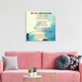 DAD ZAL JE OOIT GEdicht WETEN Canvas Afdruk (Insitu (Woonkamer))