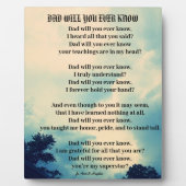 DAD ZAL JE OOIT GEdicht WETEN Fotoplaat (Voorkant)