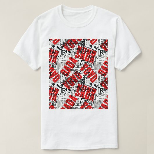DADA ART POSTER DESIGN BY THEO VAN DOESBURG T-SHIRT (Design voorkant)
