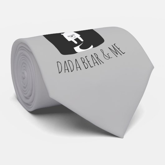 DADA-BEER & ME | Pa Kinder Daughter Son Dada Beer Stropdas (Opgerold)