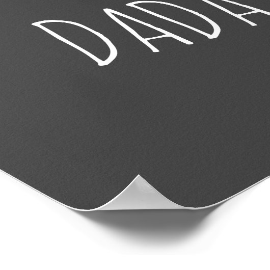 DADA-BEER & ME | Pap Kinder Dochter Son Dada Beer Poster (Hoek)