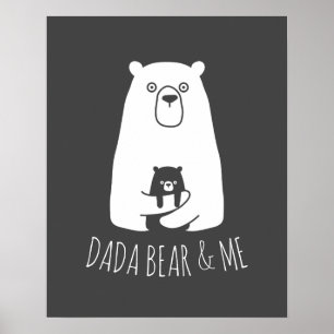 DADA-BEER & ME   Pap Kinder Dochter Son Dada Beer Poster