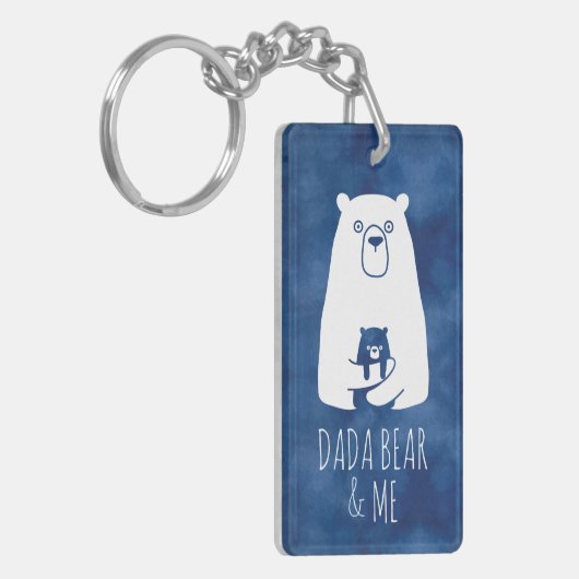 DADA-BEER & ME | Pap Kinder Dochter Son Dada Beer Sleutelhanger (Voorkant Links)