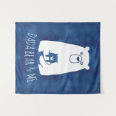 DADA-BEER & ME | Pap Kinder Dochter Son Dada Beer Wandkleed (Voorkant (horizontaal))