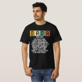 Dada betekent vader definitie grappige vader beste t-shirt (Voorkant volledig)