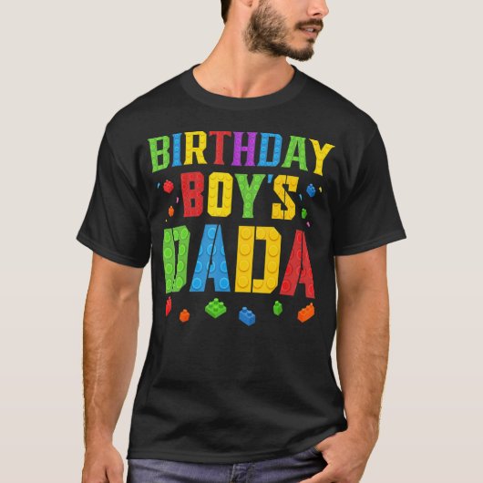 Dada Blocks Master Builder Brick Bu T-shirt (Voorkant)