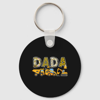 Dada bouw graafmachine kinderen bijpassende famili sleutelhanger