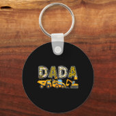 Dada bouw graafmachine kinderen bijpassende famili sleutelhanger (Voorkant)