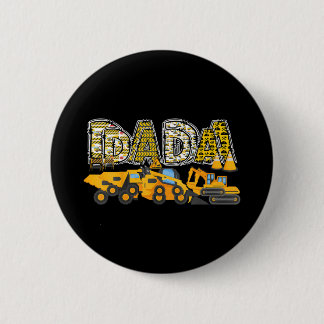 Dada Bouw Graafmachine Kinderen Overeenkomende Fam Ronde Button 5,7 Cm