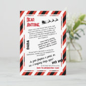 DADA Brief van de Kerstman De slee die het geheuge Kaart (Staand voorkant)