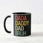 Dada Dad Bruh Funny Dad  vaderdag Mok (Links)