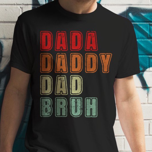 Dada Dad Bruh  Funny Vaderdag T-shirt