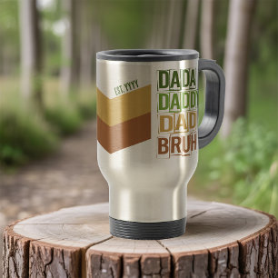 Dada Daddy Dad Bruh Custom Est Moderne Typografie Reisbeker