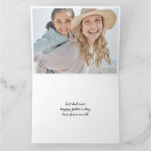 DADA DADDY DAD BRUH Custom PHOTO VADERDAG Kaart (Binnen)