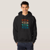 Dada Daddy Dad Bruh  Father s Day Retro Groovy Vin Hoodie (Voorkant volledig)